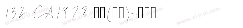 132 CA1978 普通(西方)字体转换